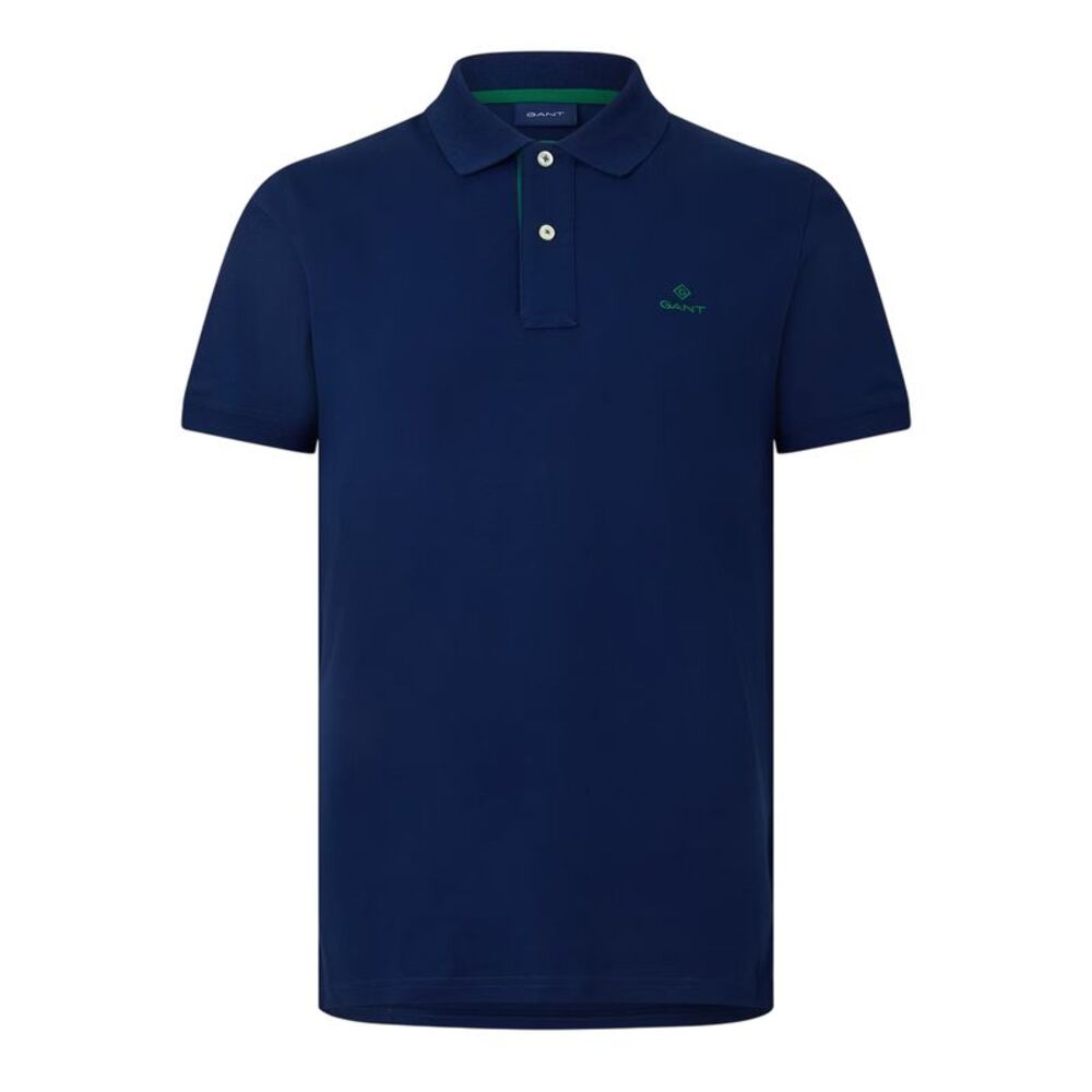 Gant Mens Rugger Polo Shirt / Navy/Pink